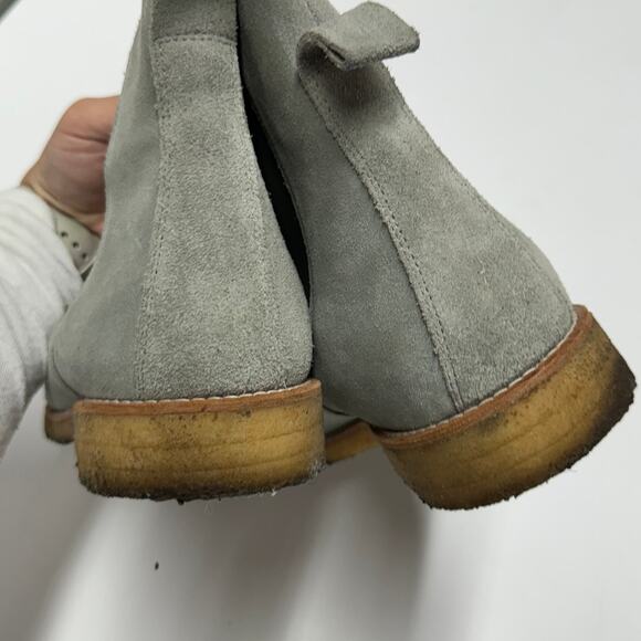 Lordya Boots Mens 46 US 12 Green Grey Winter Chelsea‎ Leather Weaterproof Nubuck - Picture 5 of 8